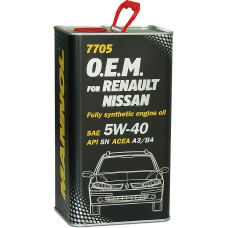 Mannol O.E.M. for Renault Nissan 5w40 METAL, 4L